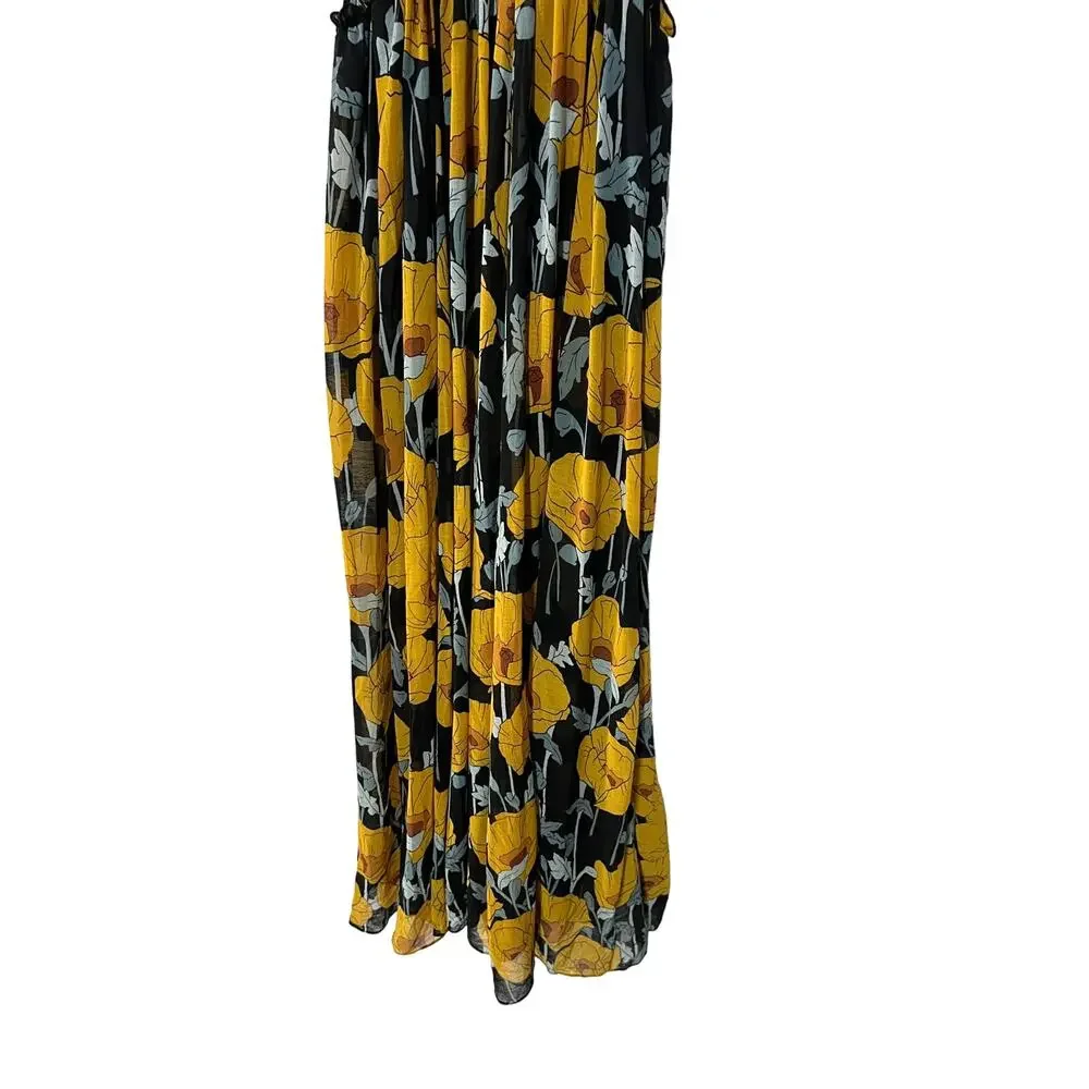 Free People Sophia Floral Print Jumpsuit Smocked Sleeveless Wide Leg Size XSmall - Picture 13 of 15